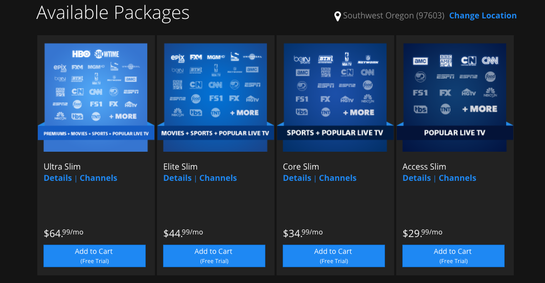 PlayStation Vue Plans