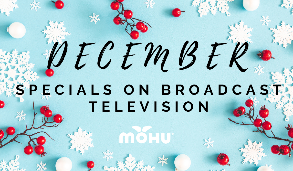 December specials on broadcast television graphic